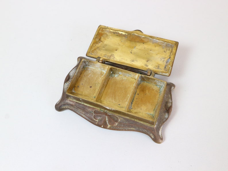 Antique Postage Stamp Holder Brass Postage Stamp Holder Etsy