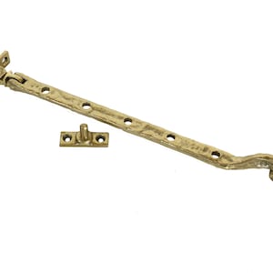 One (1) Beautiful graceful Brass Window Stays, furniture applique, Home improvment, Window Lock,  LionHeart Antique Ironwork
