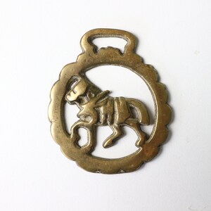 Vintage Cast Brass Horse medallion-bridle decoration-  collectible,bohemian classic decor, Klepperman. Grain