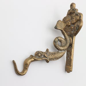 dragon fish hook Sterling Silver Black Jade Hawaiian Pendant [Chain Included] Enough presence to swing with some authority when you walk 🐉 Dragon Wall Hook・ STL