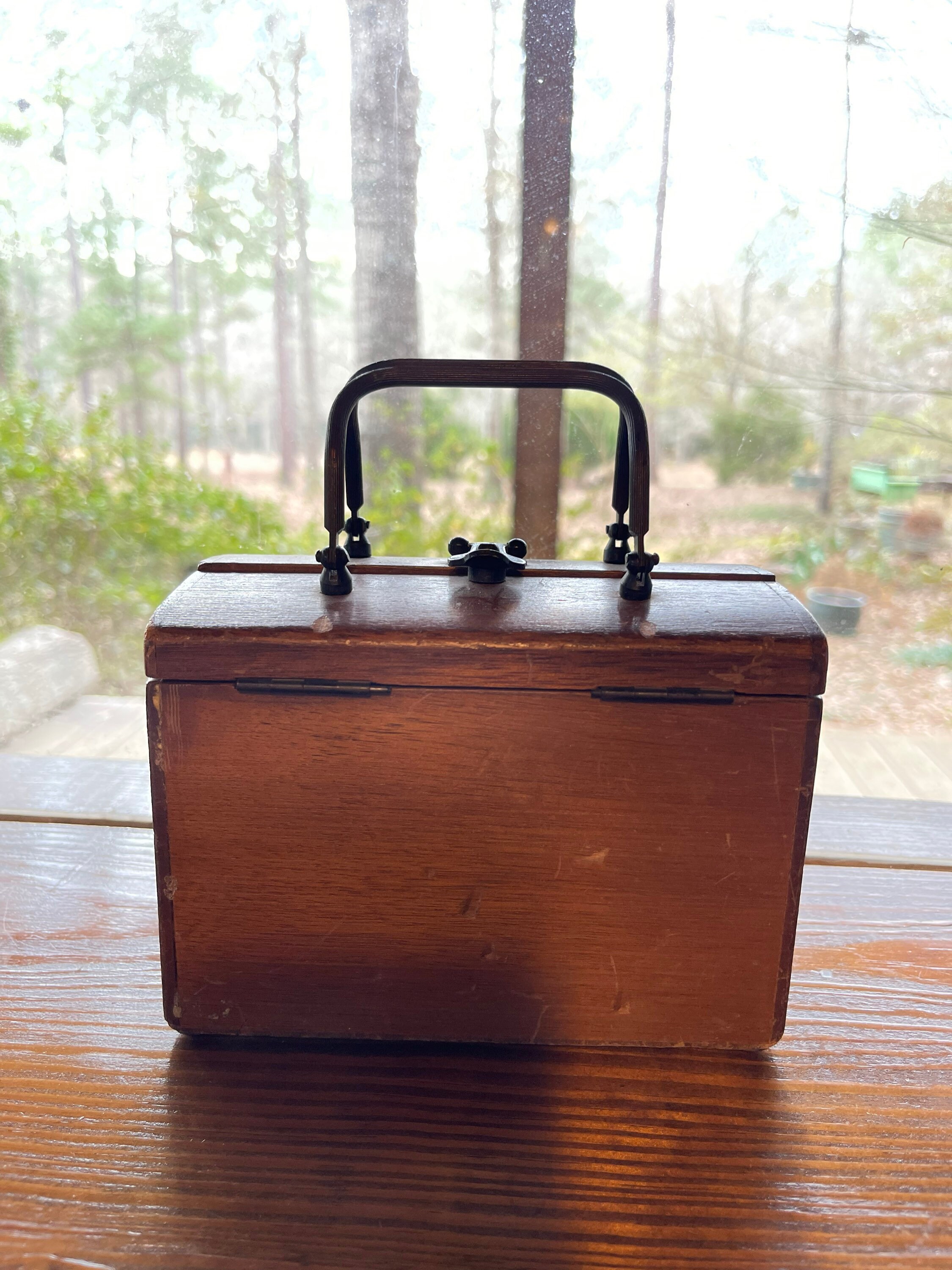 Vintage Wooden Purse 