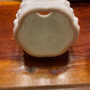 Milk glass hobnail fairy lamp light from 1970’s image 3