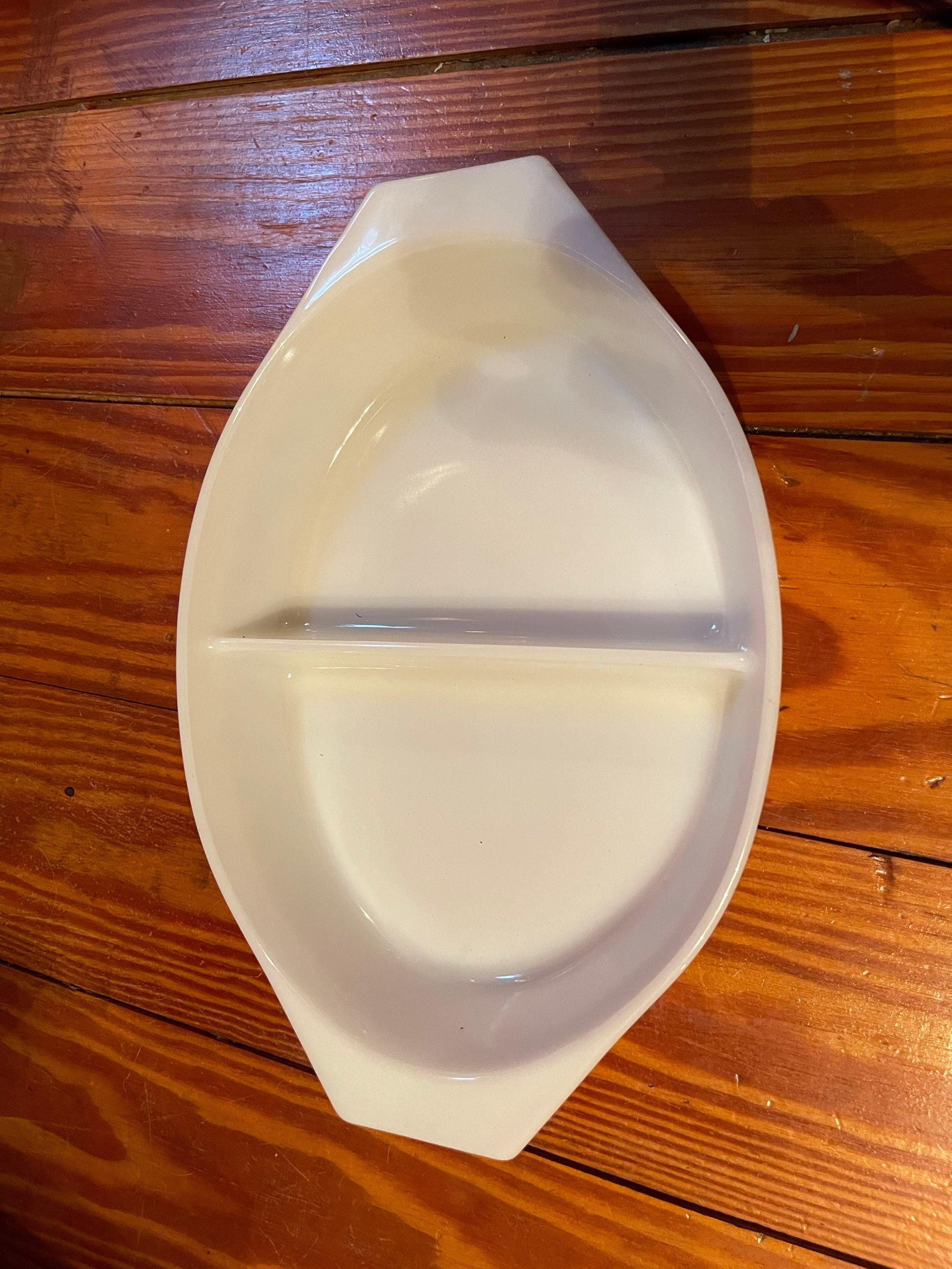 Vintage Pyrex Divided Casserole Dish Golden Gold Leaf Acorn Etsy