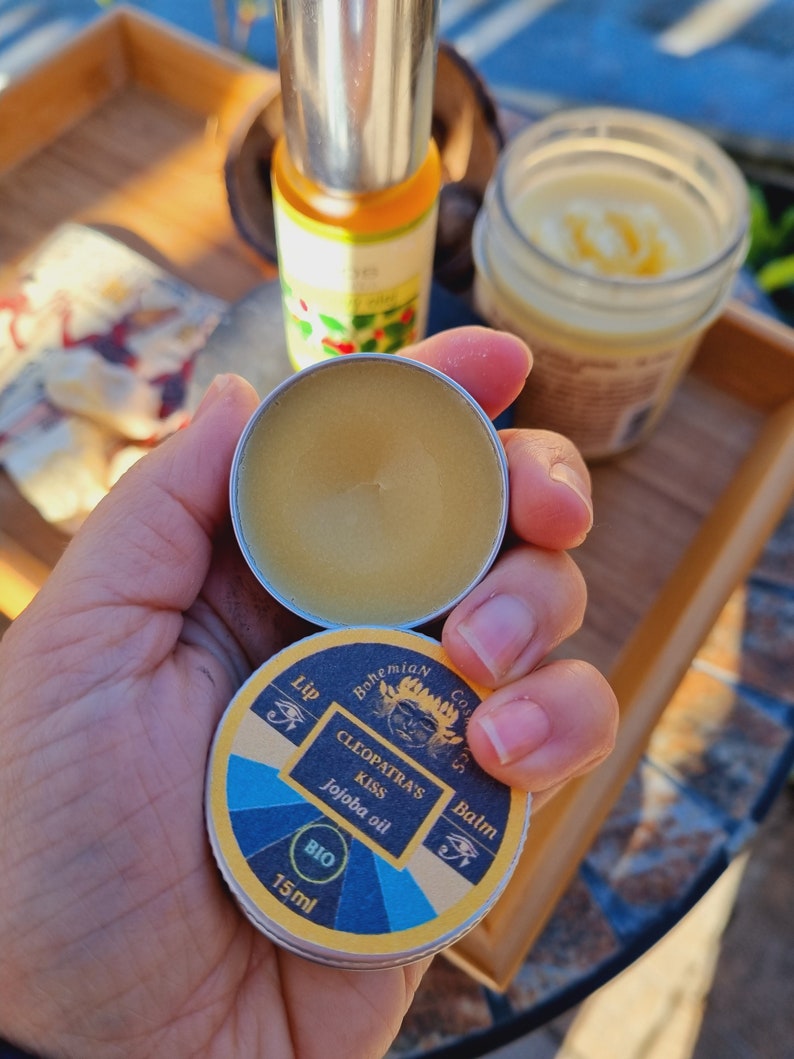 EGYPTIAN LIP BALM Organic Jojoba oil infused in Kyphi 15 Etsy