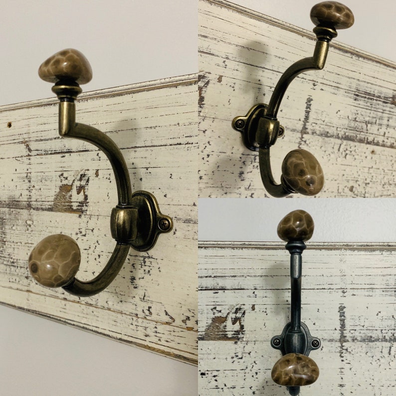 Petoskey Stone Wall Hook Towel Hook Bathroom Hook Rustic Etsy