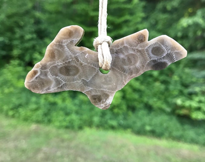 Petoskey Stone Upper Peninsula Ornament Etsy