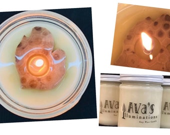 Ava's Illuminations 16 oz Petoskey Stone Soy Wax Candle - Petoskey Stone Candle - Soy Candle - Michigan Candle - Gifts Under 30