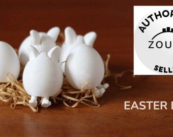 Cute Standing Easter Egg by Zou 3D Multiple options keychains