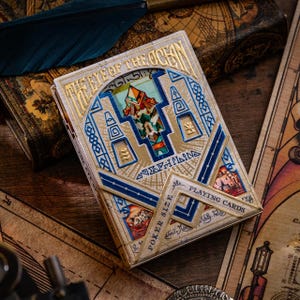 Carte da gioco Eye Of The Ocean: Nephilim Edition - Illustrazione personalizzata, mazzo dorato