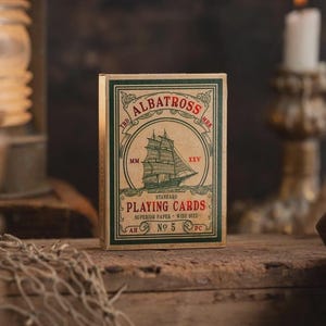 Carte da gioco Albatross n. 5 - Mazzo di poker in stile vintage