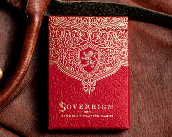 Red Sovereign Luxury Playing Cards
