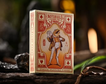 ORANGE Notorious Gambling Frog Playing Cards - Quirky Hand Illustrated Deck