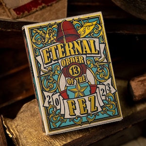 Cartas de jogar Fez - ilustradas à mão