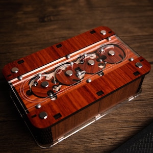 Handmade Viking Puzzle Box, Constantin Design Secret Trick Box