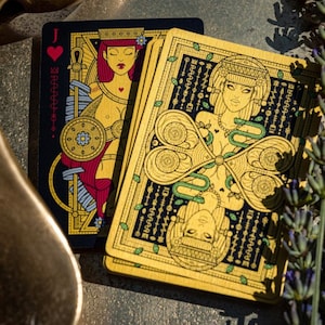 Carte da gioco Eva Noire - Grafica illustrata personalizzata