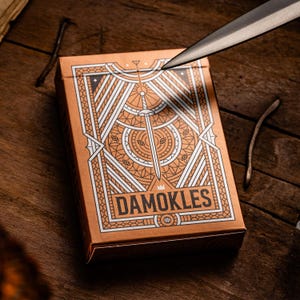 Damokles Cuprum Carte da gioco di lusso - Illustrazione personalizzata