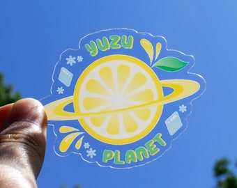 Yuzu Planet Clear Sticker