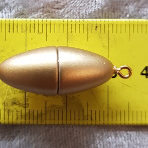 Magnetschlösschen oval, Kunstoff, als Verschluss für Ketten und Armbänder, 3 Größen Bild 8
