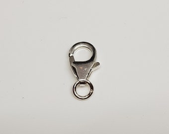 Charm-Karabiner mit Biegering zum Einhängen, auch als Karabiner Verschluss für Ketten, Armbänder etc