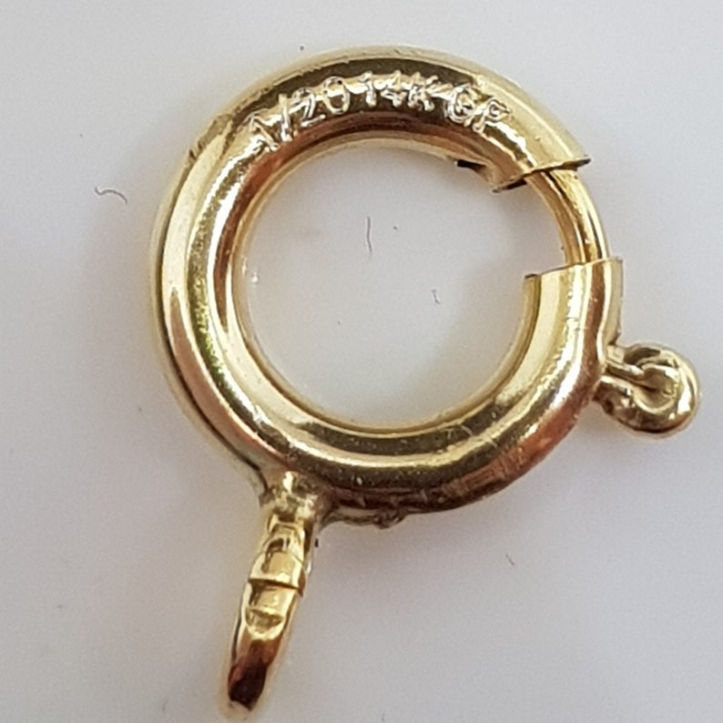 Federringe, diverse Größen, 925er Sterlingsilber und Golddoublé, Jetzt auch in 333 Gelbgold, Für DIY Ketten und Armbänder Bild 8