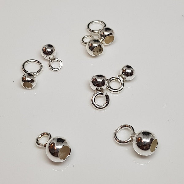 Endkapseln, Silber und Doublé , zur professionellen Befestigung von Verschlüssen an Perlketten, jetzt auch mit extra dicker Öse