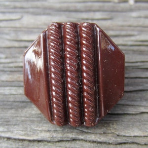 7 antique buttons made of glass 12 mm