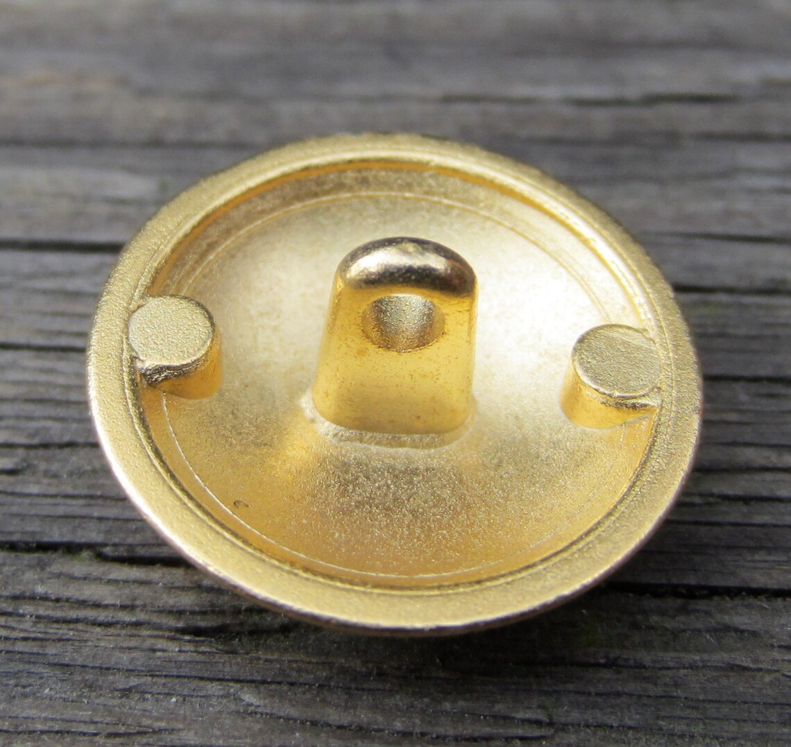 9 Vintage Crest Buttons Made of Metal 20 Mm - Etsy