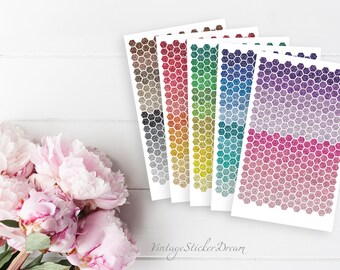 Sticker Set MINI HEXAGON GLITTER