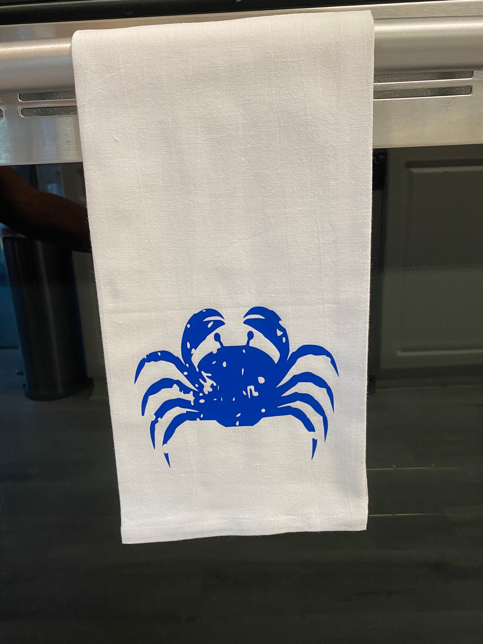 Blue Crab Kitchen Towel Flour Sack Towel Tea Towel Etsy