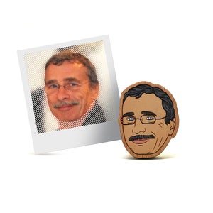 Vater Pin - Pin nach Fotovorlage (Brosche, Schlüsselanhänger, Magnet)
