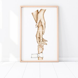 Same Sex Parents Gift Two Moms LGBTQ Wall Art Newborn keepsake Lesbian New Family Homosexual Two Mummies Baby