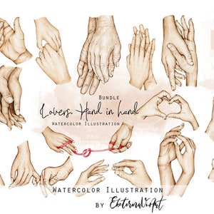 Commercial License Bundle Lovers Hand in hand Holding Hands and Kids Hands