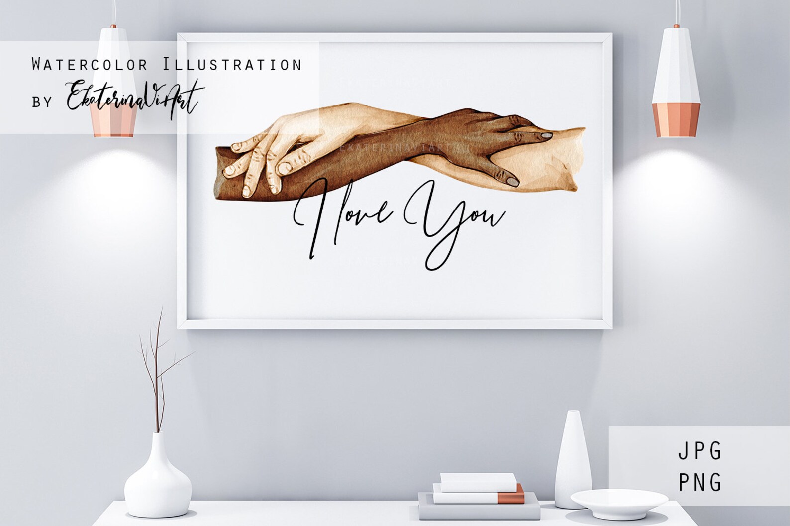 Commercial License Hug Me Holding Hands Wall Print Couple - Etsy