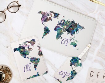 Colorful World Map1 Luggage Tags Bag Travel Labels For Baggage Suitcase
