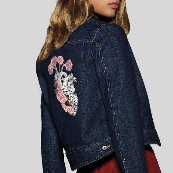 jeans jacket with print
