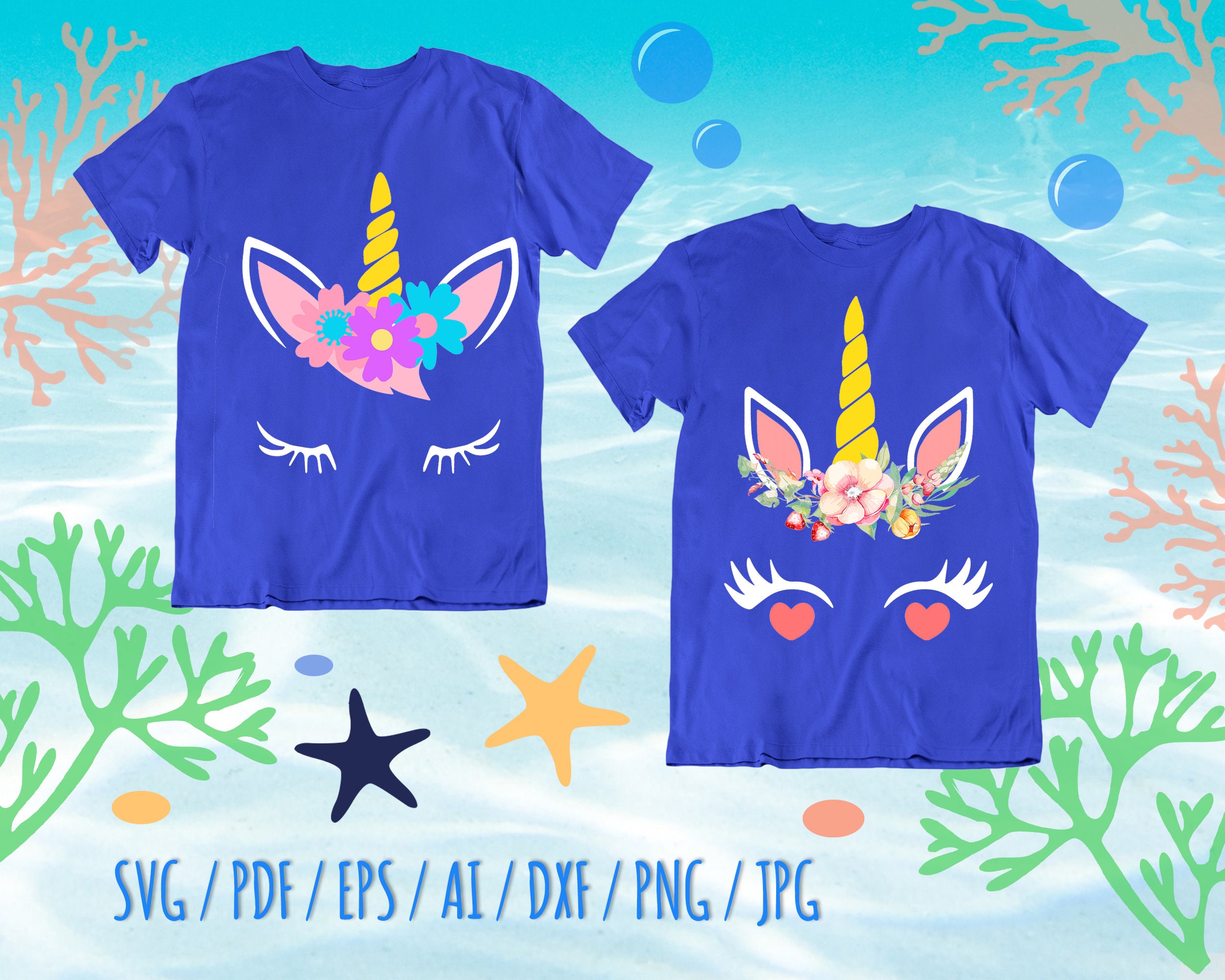 Download Floral Unicorn SVG Unicorn Floral Unicorn Magic Art svg | Etsy