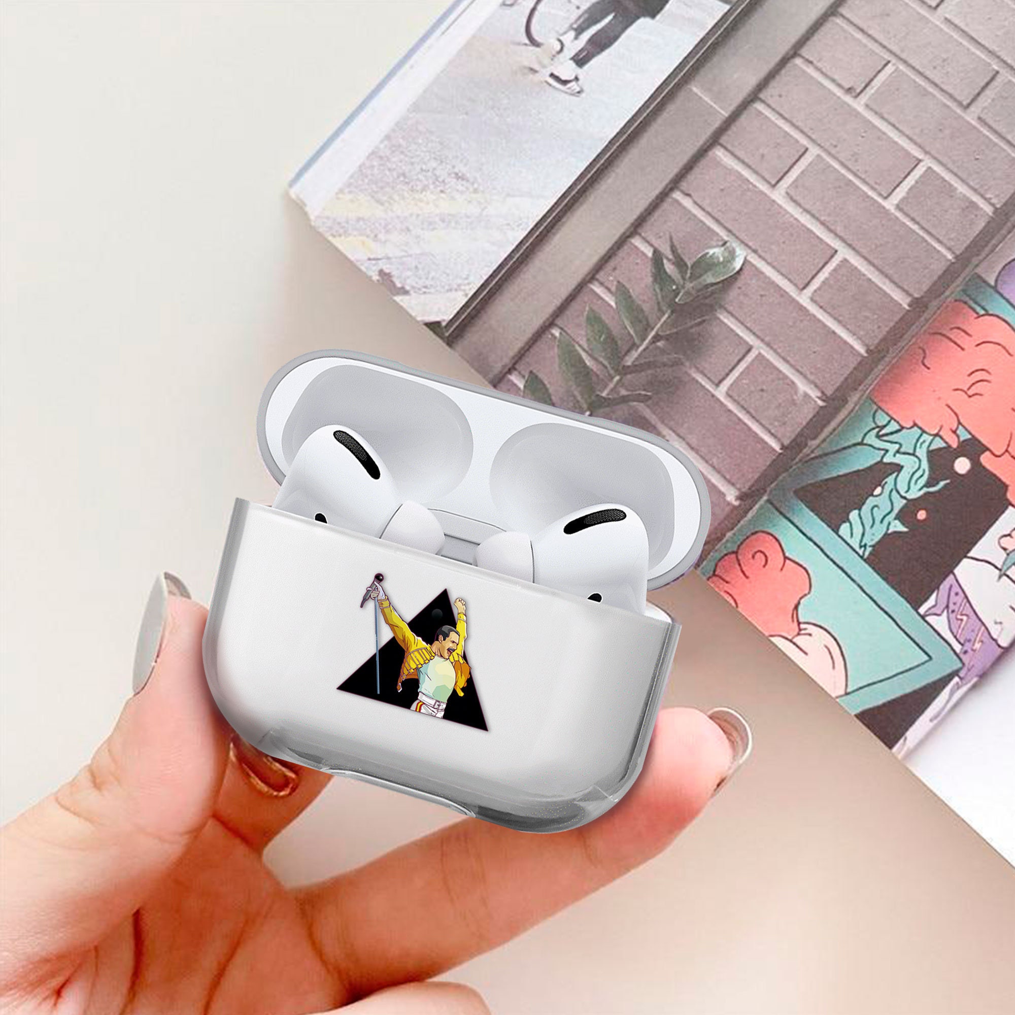 Freddie Mercury Case Airpods Pro Case Clear Airpods Case | Etsy