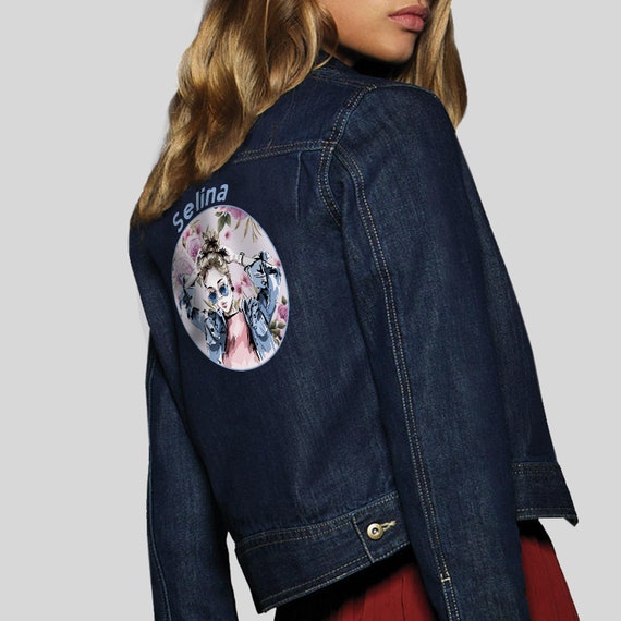 monogram jean jacket