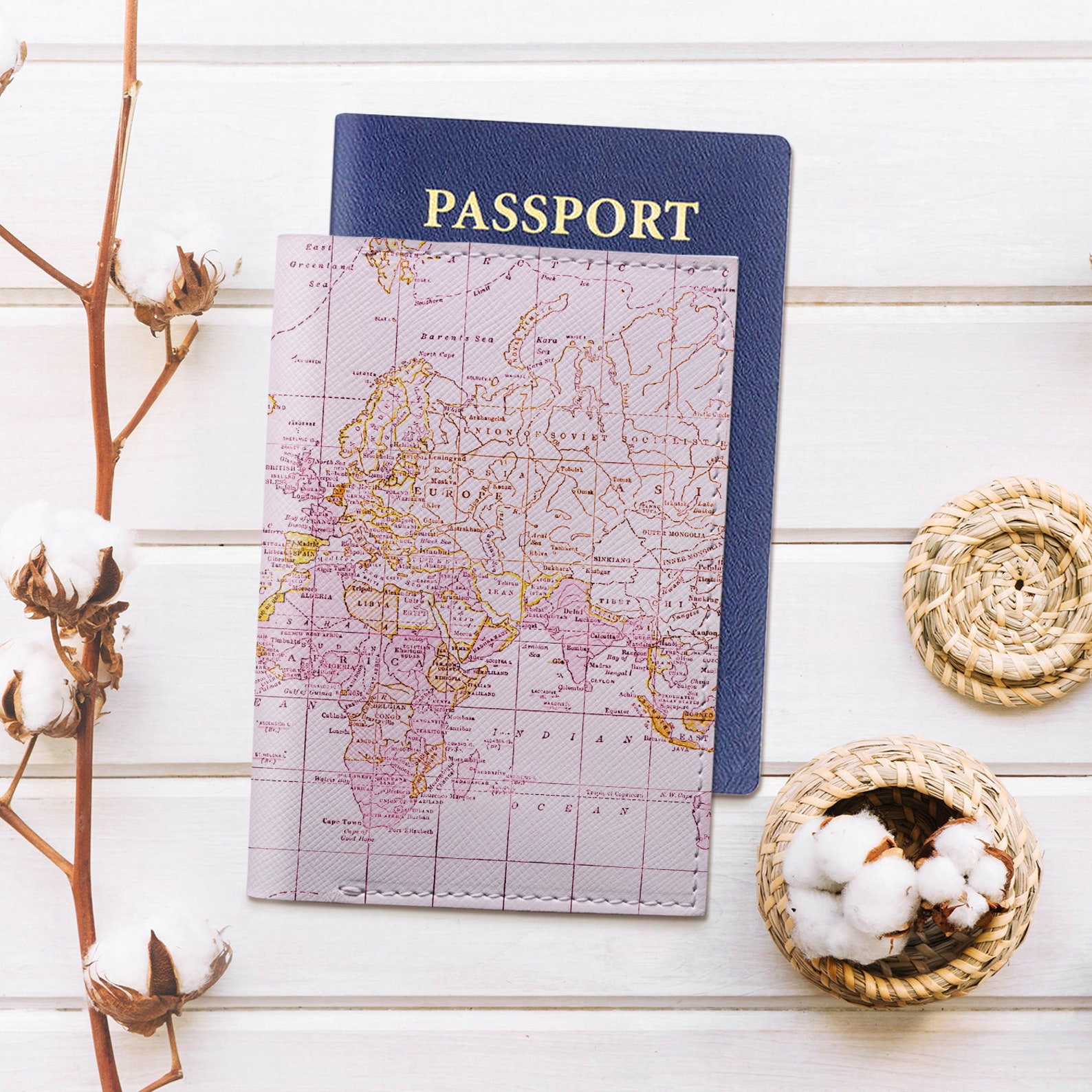 Cute Passport Holder For Women Pink Passport Cover Leather US Etsy