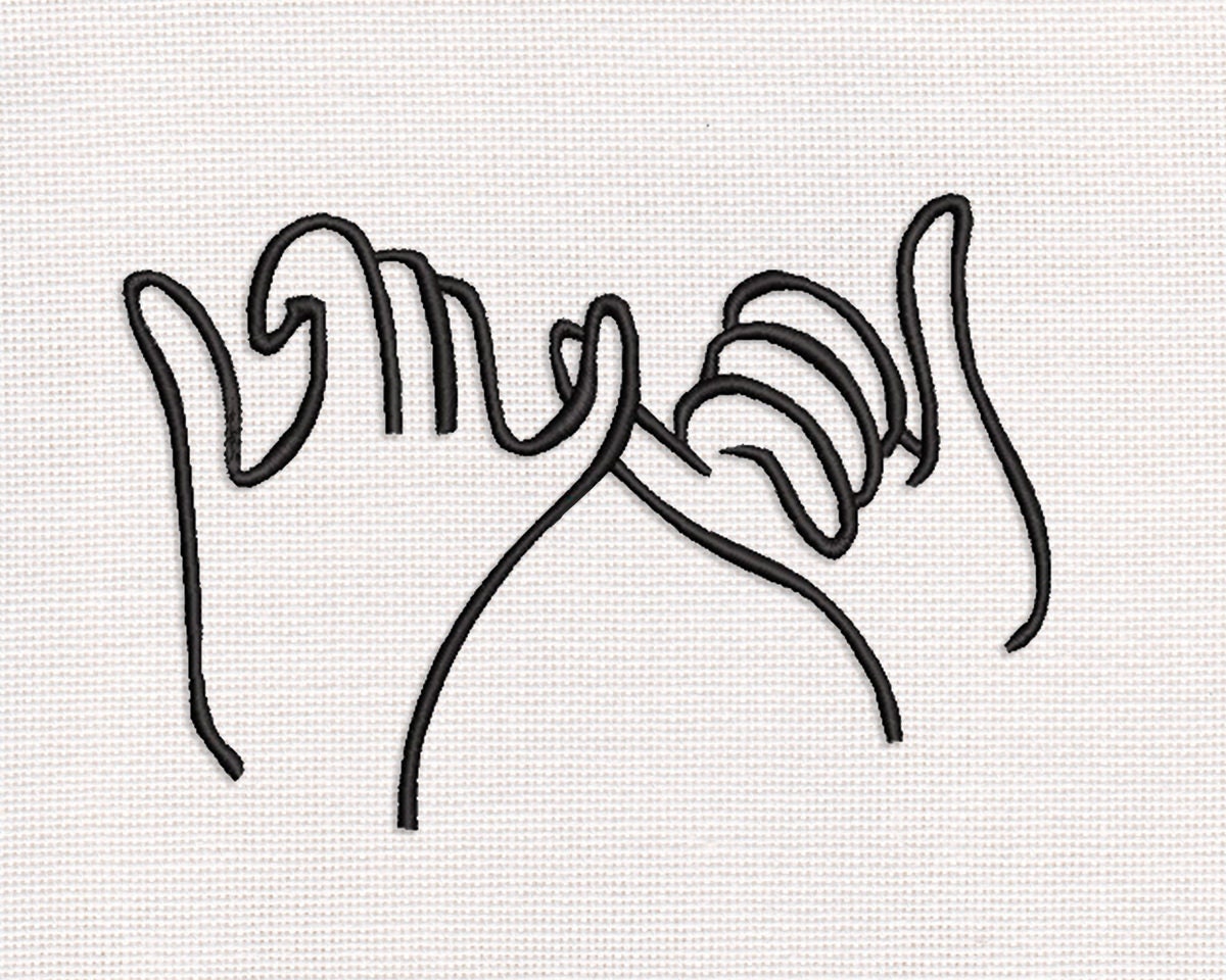 Fingers Stitching Scheme Embroidery Pattern Hand Scheme Etsy