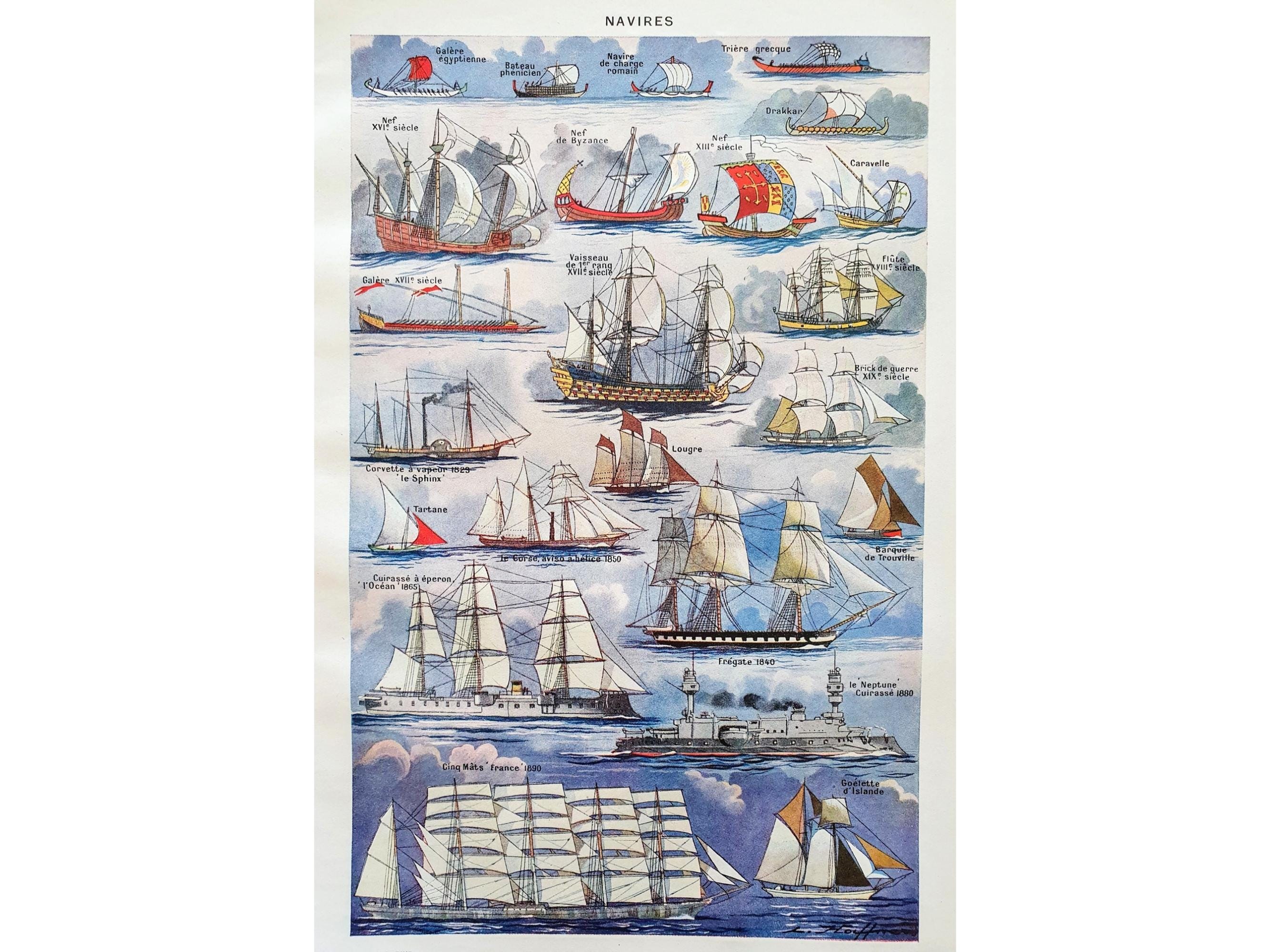 PLAQUE METAL bateau navire ancien caravelle 30 X 20 CM EUR 19,99