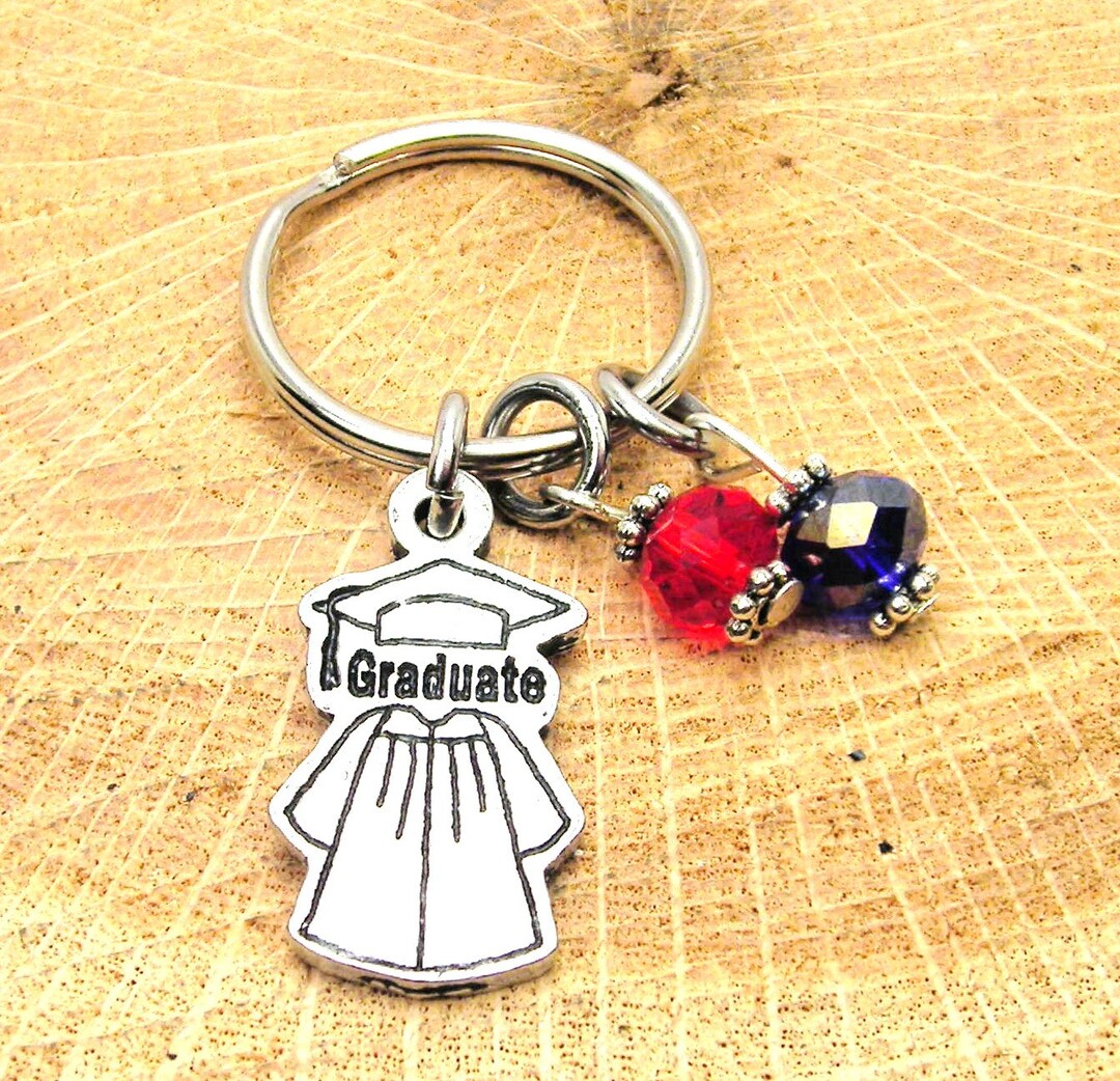 Study Keychains Graduate Keychains Choose Your School Colors 1 DOZEN Pieces - Etsy