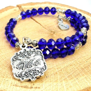 Vovo grandmother in Portuguese  crystal wrap bangle choose your color one size fits all