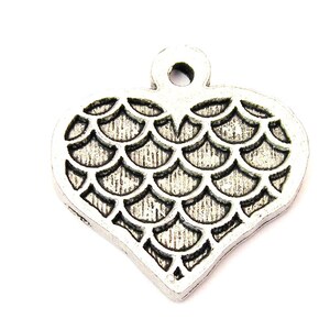A mermaid&#39;s heart fish scales  charm