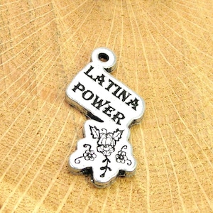 Latina Power charm