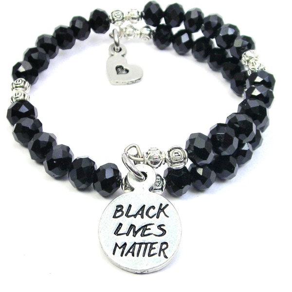 Black Lives Matter crystal bracelet
