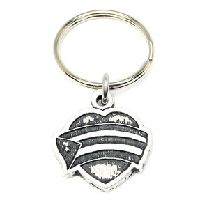 Puerto Rico heart keychain