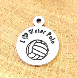 I love water polo charm