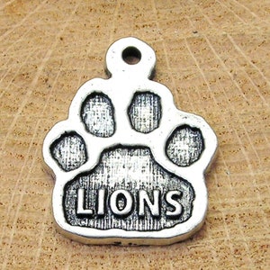 Lions Paw mascot team charm