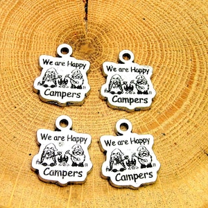 Wir sind Happy Campers Gnomanhänger Lot von 4 Stück Gnomanhänger kampierende Charme
